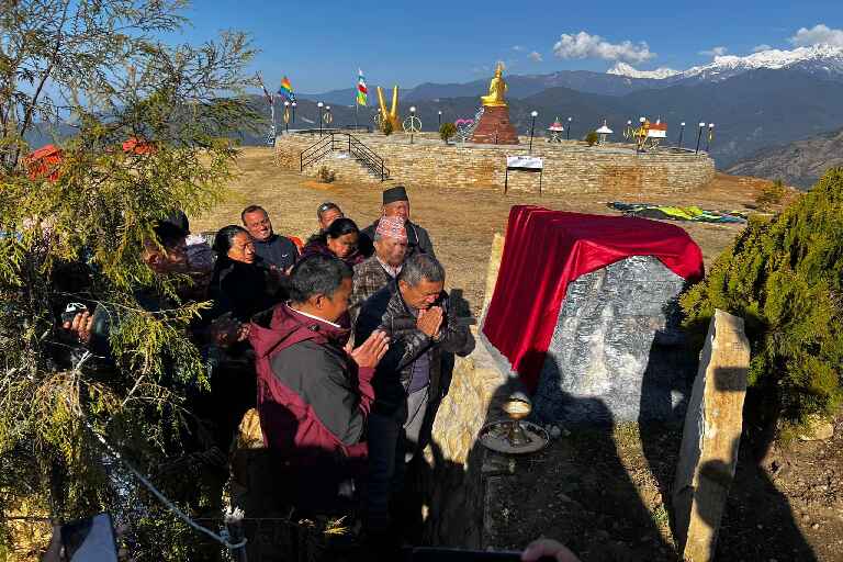 लम्जुङमा रहेको पिसहिल (शान्ति डाडॉ) रिसोर्टको उद्घाटन